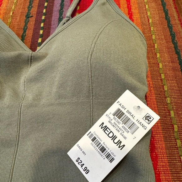 JENI Longline Bralette Bra NWT Medium Moss Green, Removable pads. NEW - Picture 4 of 7